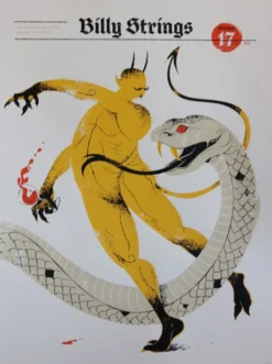 Billy Strings - 2021 Delicious Design League Poster Denver, CO 10/17 AP Colorado