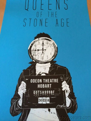 Queens Of The Stone Age - 2014 Boneface Poster Print QOTSA Like Clockwork Hobart