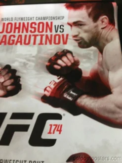 Sold Out Posters UFC 174 - 2014 Poster Print Johnson Vs. Bagautinov And Macdonald Vs. Woodley MMA