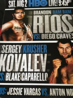 Sold Out Posters Brandon Bam Bam Rios Vs. Diego Chaves HBO Boxing Fight Poster Print Kovalev