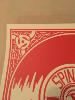 Spin Me Flip Me - 2014 Art Print Nick Perry Hand Signed Edition Of X/9 No Vinyl Gig Posters