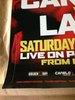 Sold Out Posters Canelo Vs. Lara Poster Print Boxing PPV MGM Grand Las Vegas 7/12/2014
