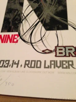 Queens Of The Stone Age - 2014 Rhys Cooper Poster NIN QOTSA Rod Laver Melbou