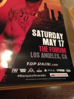 Sold Out Posters Juan Manuel Marquez Vs. Mike Alvarado Poster Print 5/17/2014 The Forum LA Boxing