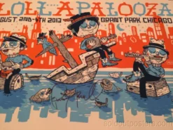 Michael Sieben Lollapalooza - 2013 Artist Poster Print SIGNED & NUMBERED Perry Farrell Sieben Gig Posters