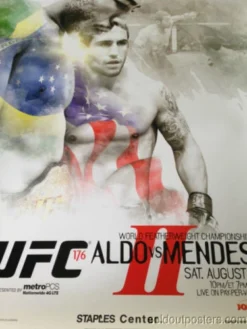 Sold Out Posters UFC 176 - 2014 Poster Print Aldo Vs. Mendes Staples Center MMA PPV