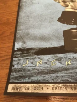 Jack White - 2014 Rob Jones Poster Print Cain's Ballroom Tulsa, OK 5/29/2014