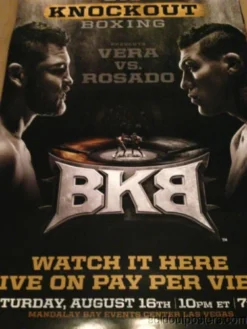 Sold Out Posters BKB Big Knockout Boxing Vera Vs Rosado Poster Print Mandalay Bay
