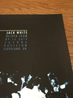 Gig Posters Jack White - 2014 Rob Jones Poster Print Jacobs Pavilion Cleveland Ohio Olivia J