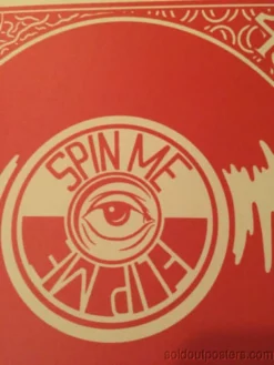 Spin Me Flip Me - 2014 Art Print Nick Perry Hand Signed Edition Of X/9 No Vinyl Gig Posters