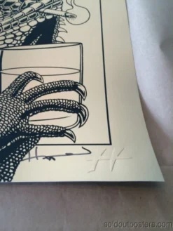 Queens Of The Stone Age - 2014 Justin Hampton Poster Print QOTSA Portland, GOLD