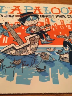 Michael Sieben Lollapalooza - 2013 Artist Poster Print SIGNED & NUMBERED Perry Farrell Sieben Gig Posters