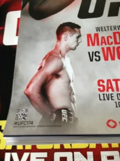 Sold Out Posters UFC 174 - 2014 Poster Print Johnson Vs. Bagautinov And Macdonald Vs. Woodley MMA