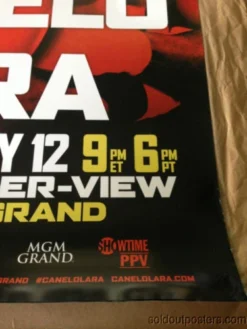 Sold Out Posters Canelo Vs. Lara Poster Print Boxing PPV MGM Grand Las Vegas 7/12/2014