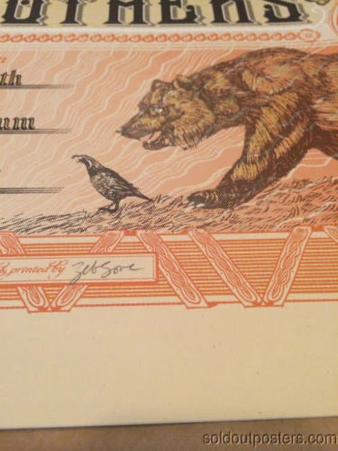 The Avett Brothers - 2014 Zeb Love Poster Print Shrine Auditorium Los Angeles Gig Posters