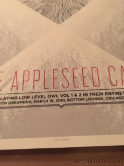 The Appleseed Cast - 3/19/2010 Delicious Design Poster Print Chicago, IL Bottom