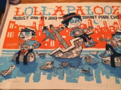 Michael Sieben Lollapalooza - 2013 Artist Poster Print SIGNED & NUMBERED Perry Farrell Sieben Gig Posters