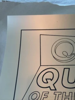 Queens Of The Stone Age - 2014 Justin Hampton Poster Print QOTSA Portland, GOLD