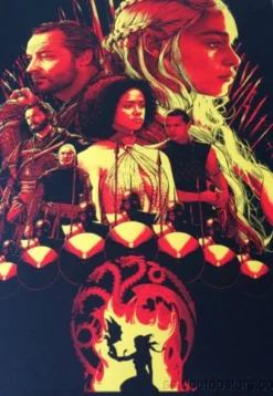 Game Of Thrones House Targaryen - Joshua Budich Poster Print SIGNED #'d/200