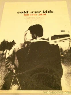 Gig Posters Cold War Kids - 2010 Third Alert Designs Poster Print California Signed And #'d