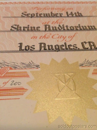 The Avett Brothers - 2014 Zeb Love Poster Print Shrine Auditorium Los Angeles Gig Posters