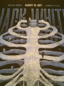 Jack White - 2014 DKNG Poster Print 1st Edition Midland Theater Kansas City Gig Posters