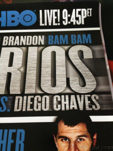 Sold Out Posters Brandon Bam Bam Rios Vs. Diego Chaves HBO Boxing Fight Poster Print Kovalev