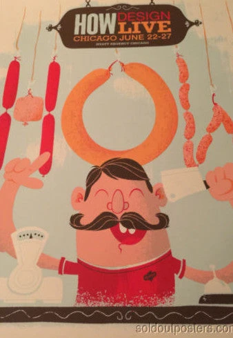 How Design Live - Delicious Design Poster Print Chicago, IL Hot Dog Screen Print Art Prints