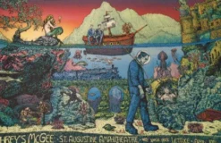 Umphrey’s McGee - 2015 David Welker Poster St. Augustine Amphitheater FL AP Gig Posters