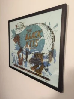 The Black Keys - 2010 Dan Grzeca Poster Framed Denver, CO Fillmore Colorado