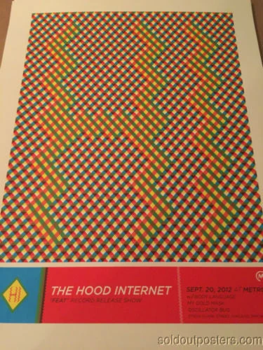 The Hood Internet - 2014 Delicious Design Poster Print Chicago, IL Metro