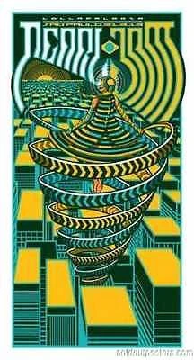 Pearl Jam - 2013 Brad Klausen Print Lollapalooza Poster Sao Paulo, Brazil S/N Gig Posters