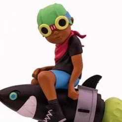 Rocket Bait - 2017 Hebru Brantley BBC Black Shirt Flyboy Complex Con Vinyl Toy Sculptures/Toys