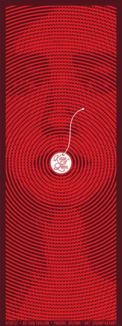 Gig Posters Kings Of Leon - 2017 Daniel Aranda Poster Phoenix, AZ, AK-Chin Pavilion