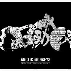 Arctic Monkeys - 2014 Third Alert Designs Poster Boston Gig Posters