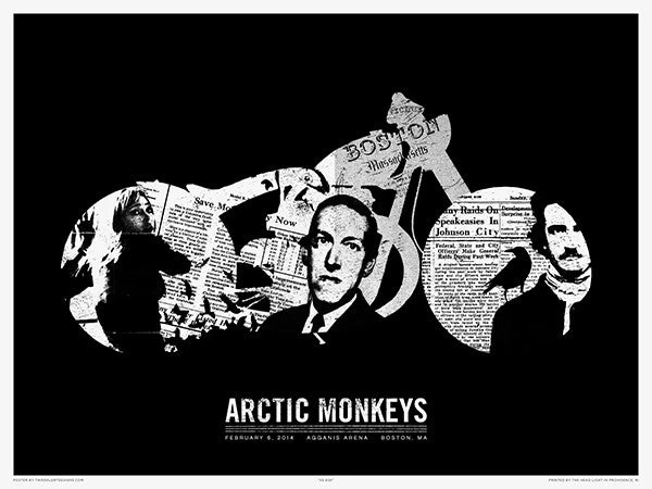 Arctic Monkeys - 2014 Third Alert Designs Poster Boston Gig Posters