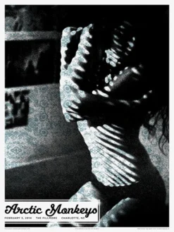 Arctic Monkeys - 2014 Third Alert Designs Poster Charlotte The Fillmore Gig Posters