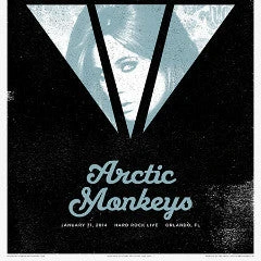 Arctic Monkeys - 2014 Third Alert Designs Poster Orlando Gig Posters