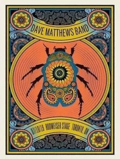 Dave Matthews Band - 2019 Methane Poster Toronto, ONT Beetle Gig Posters