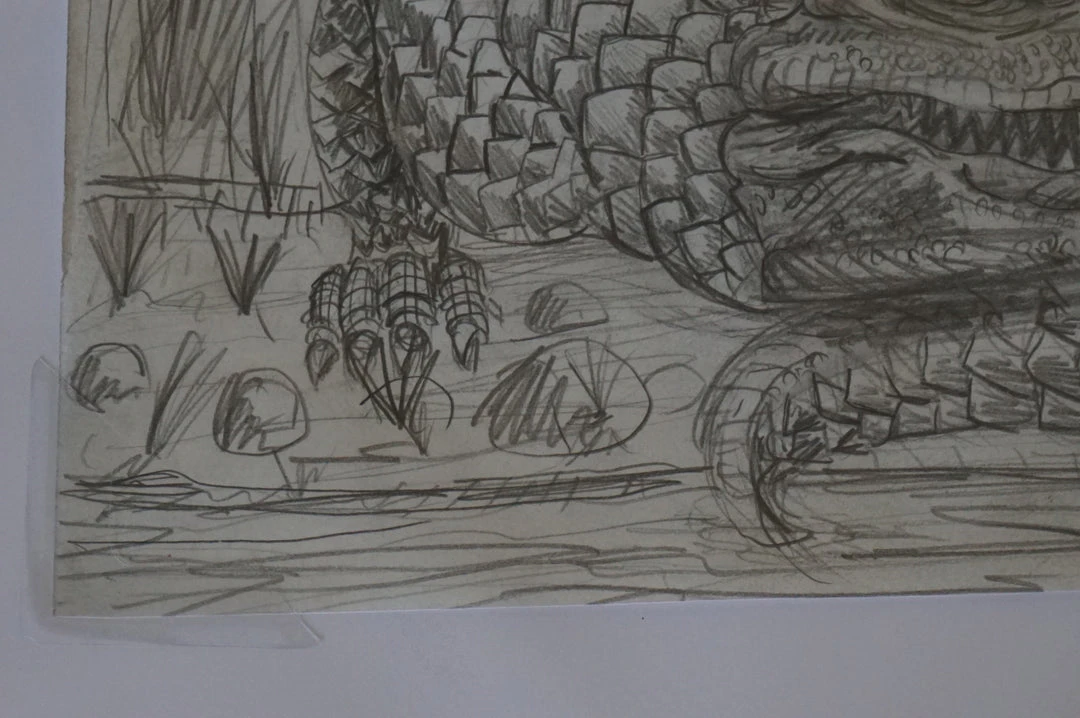 Art Prints The Enormous Crocodile - 2015 Zeb Love Original Sketch Drawing