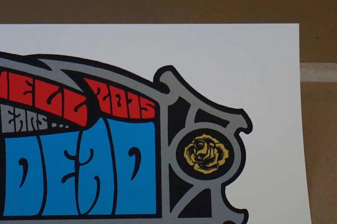 Grateful Dead - 2015 Alan Forbes Poster Chicago, IL Steal Your Face