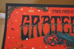 Grateful Dead - 2015 Richey Beckett Poster Santa Clara, CA