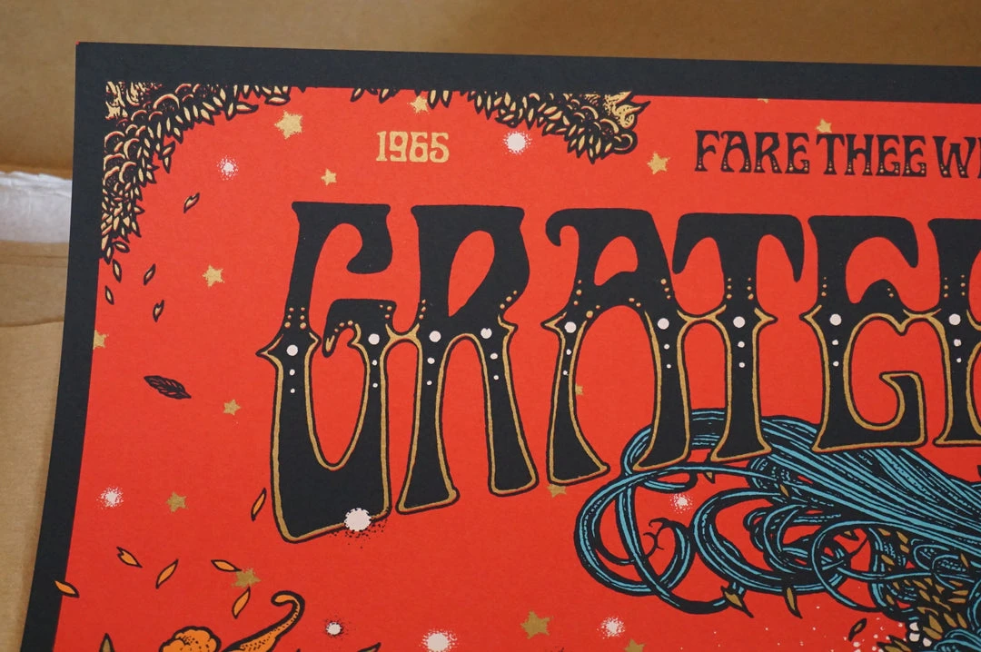 Grateful Dead - 2015 Richey Beckett Poster Santa Clara, CA