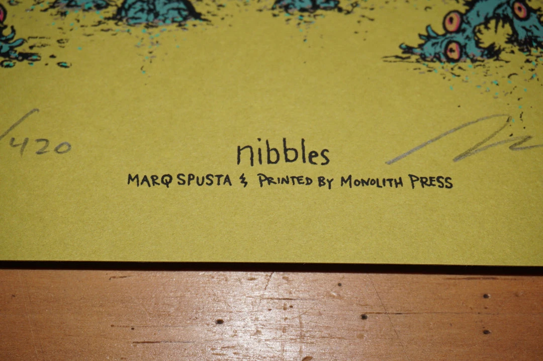 Nibbles - 2016 Marq Spusta 1st Edition Signed And Numbered C2E2 Poster Print Art Prints