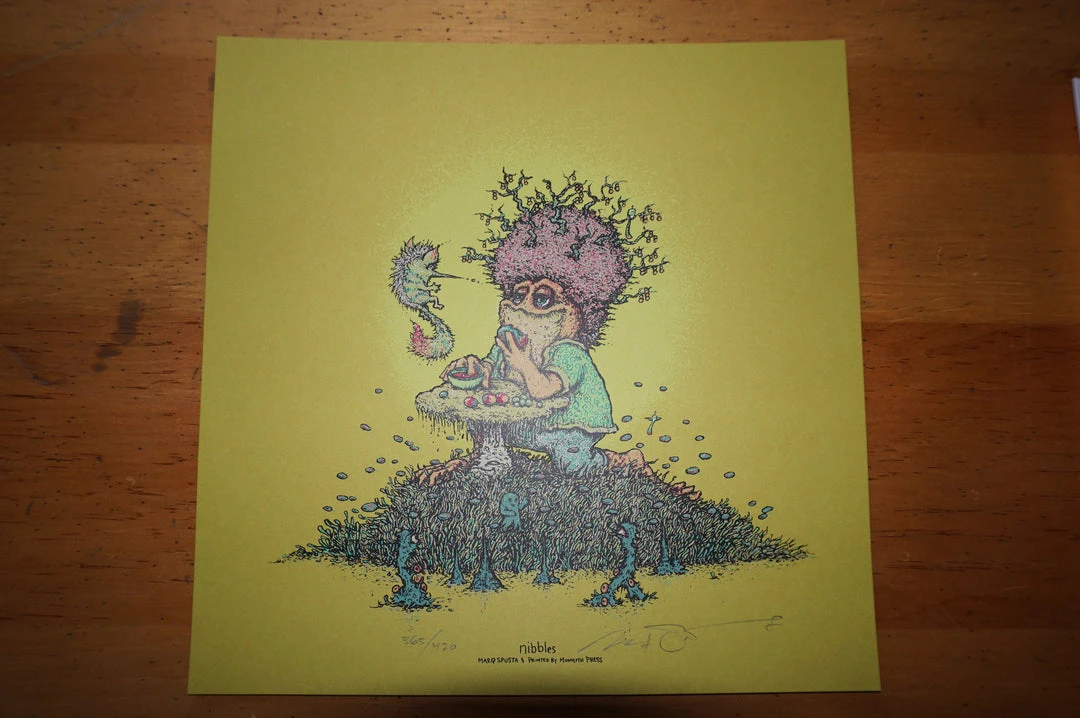 Nibbles - 2016 Marq Spusta 1st Edition Signed And Numbered C2E2 Poster Print Art Prints