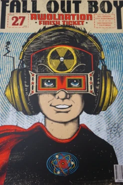 Fall Out Boy - 2016 Zeb Love Poster Print San Francisco Bill Graham Gig Posters