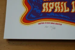 Bisco Inferno - 2015 Dave Hunter Poster Disco Biscuits Denver, CO Red Rocks Colorado