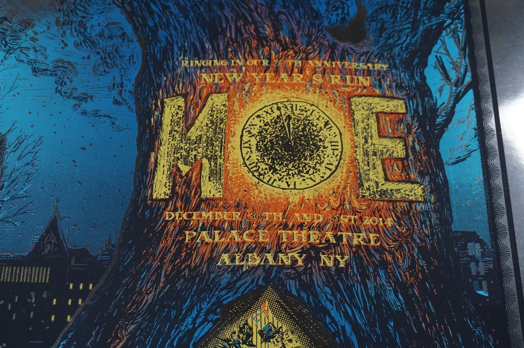 Foil Posters Moe - 2014 Zeb Love Screen Printed Poster FOIL Edition