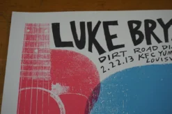 Luke Bryan - 2013 Print Mafia Poster Louisville, KY KFC Yum Center Gig Posters
