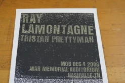Gig Posters Ray Lamontagne - 2006 Print Mafia Poster Nashville, TN War Memorial